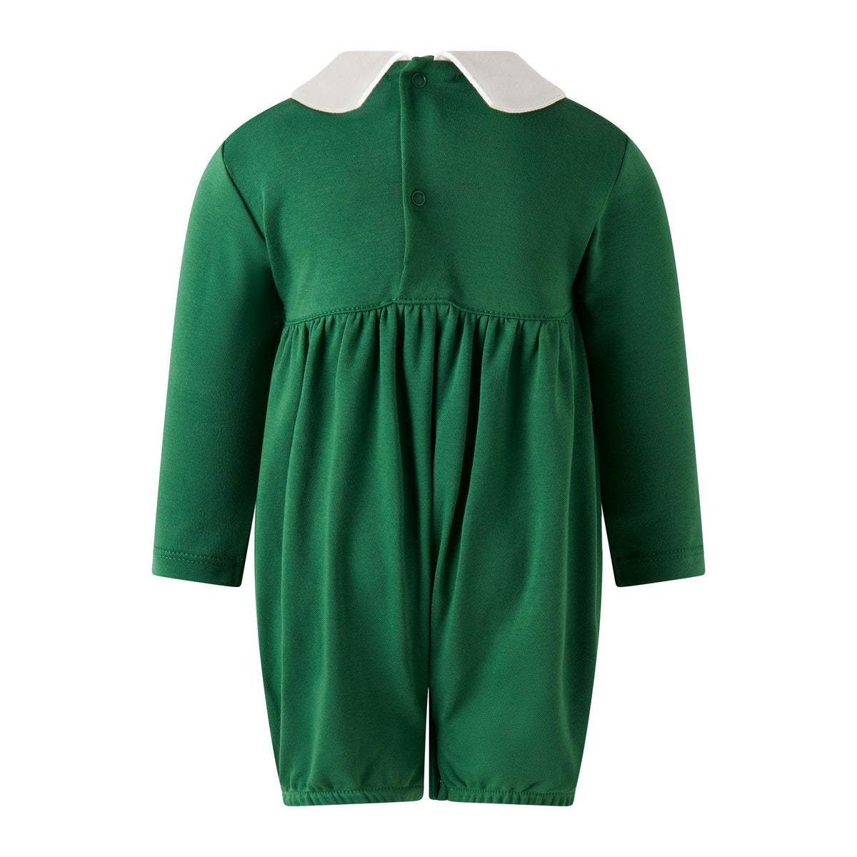 Pima Christmas Tree Smocked Babysuit