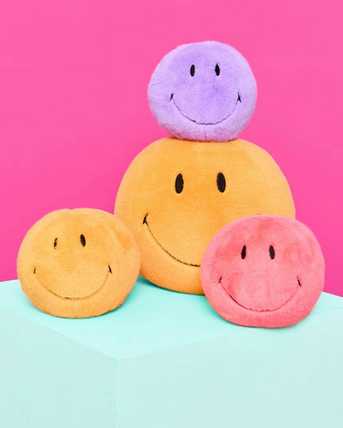 Plush Smiley Fuzzy Yellow 5"