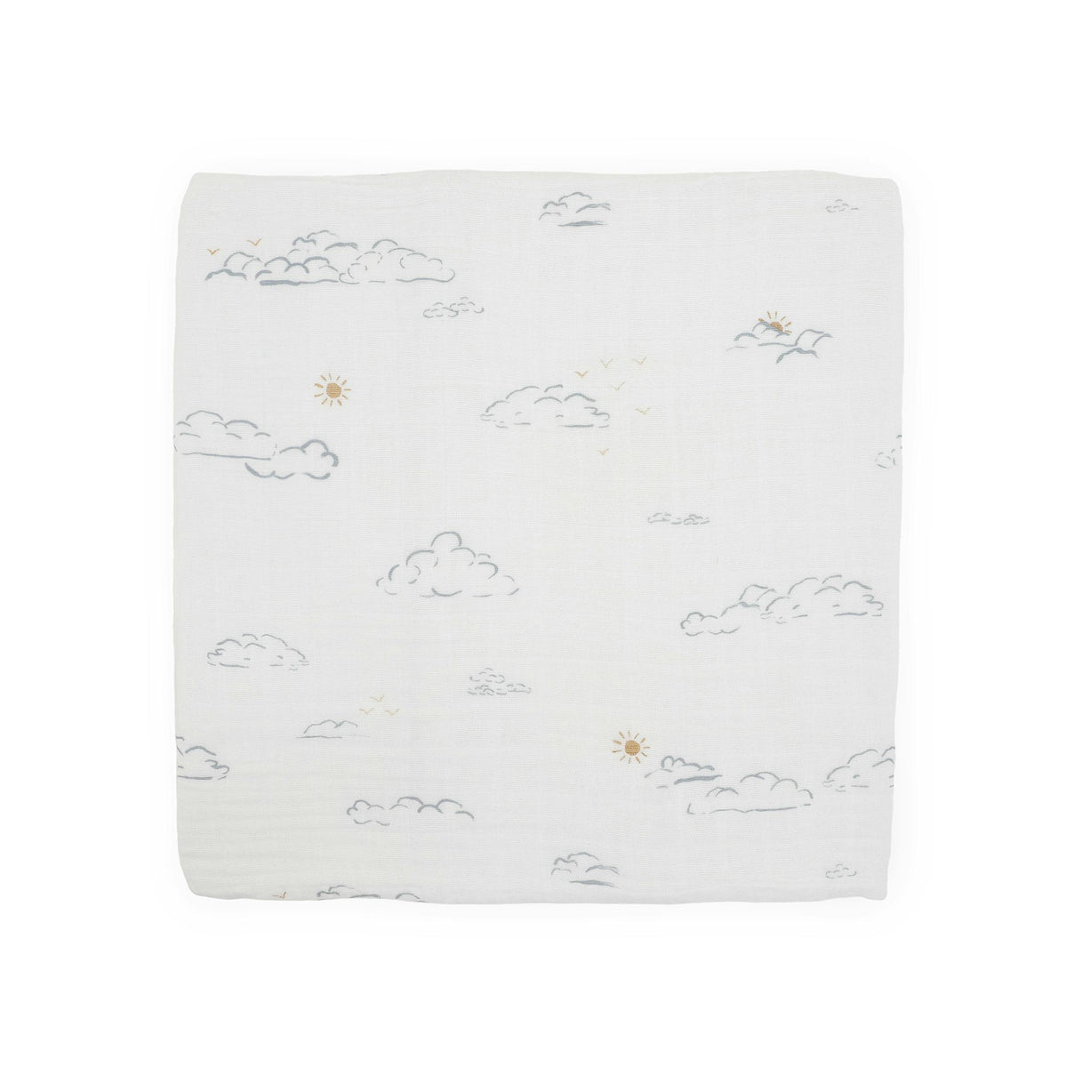 Cotton Muslin Swaddle Blanket - Partly Cloudy