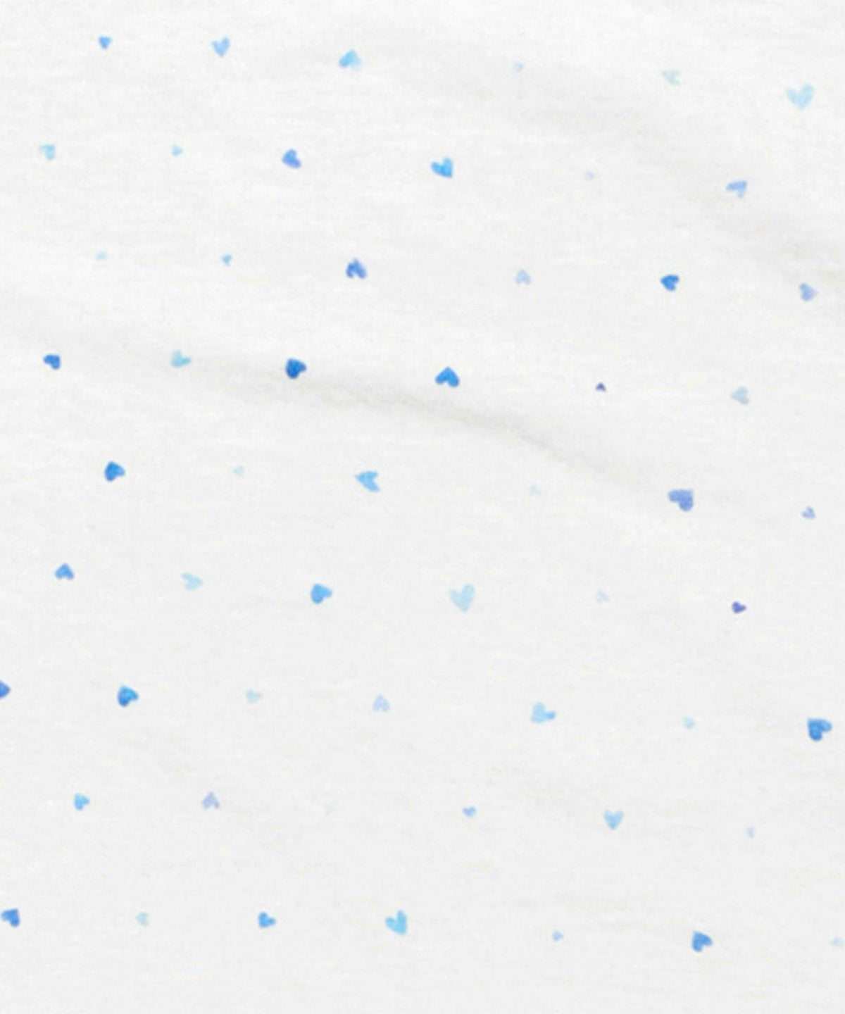 Crib Sheet, Blue Hearts