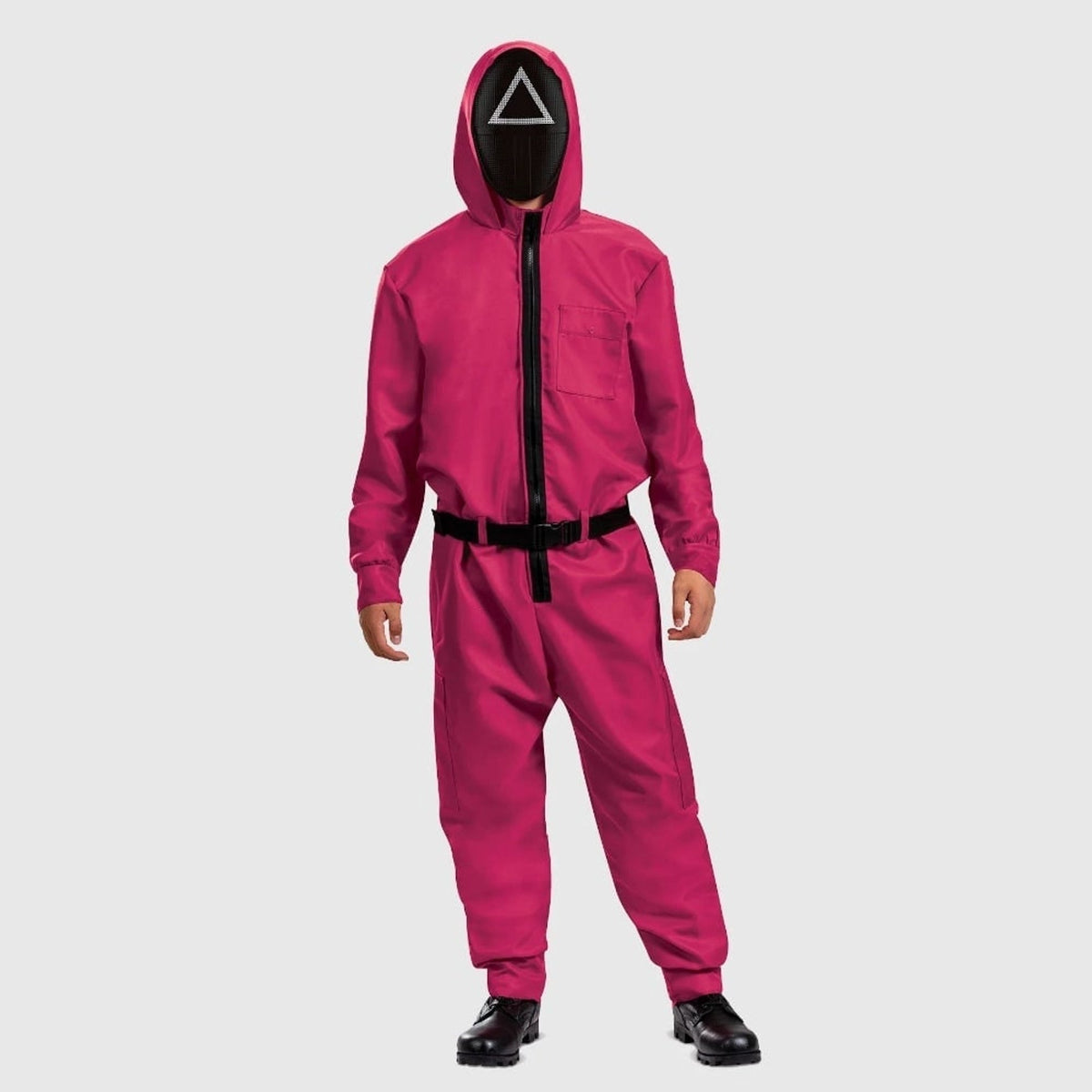 Pink Jumpsuit Halloween Party Costume With Matching And Belt