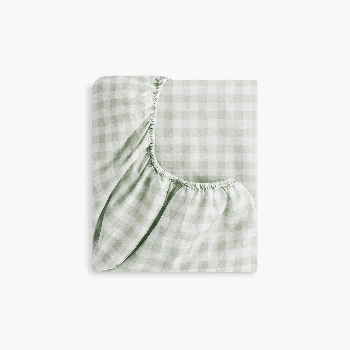Picnic Gingham Crib Sheet - Green