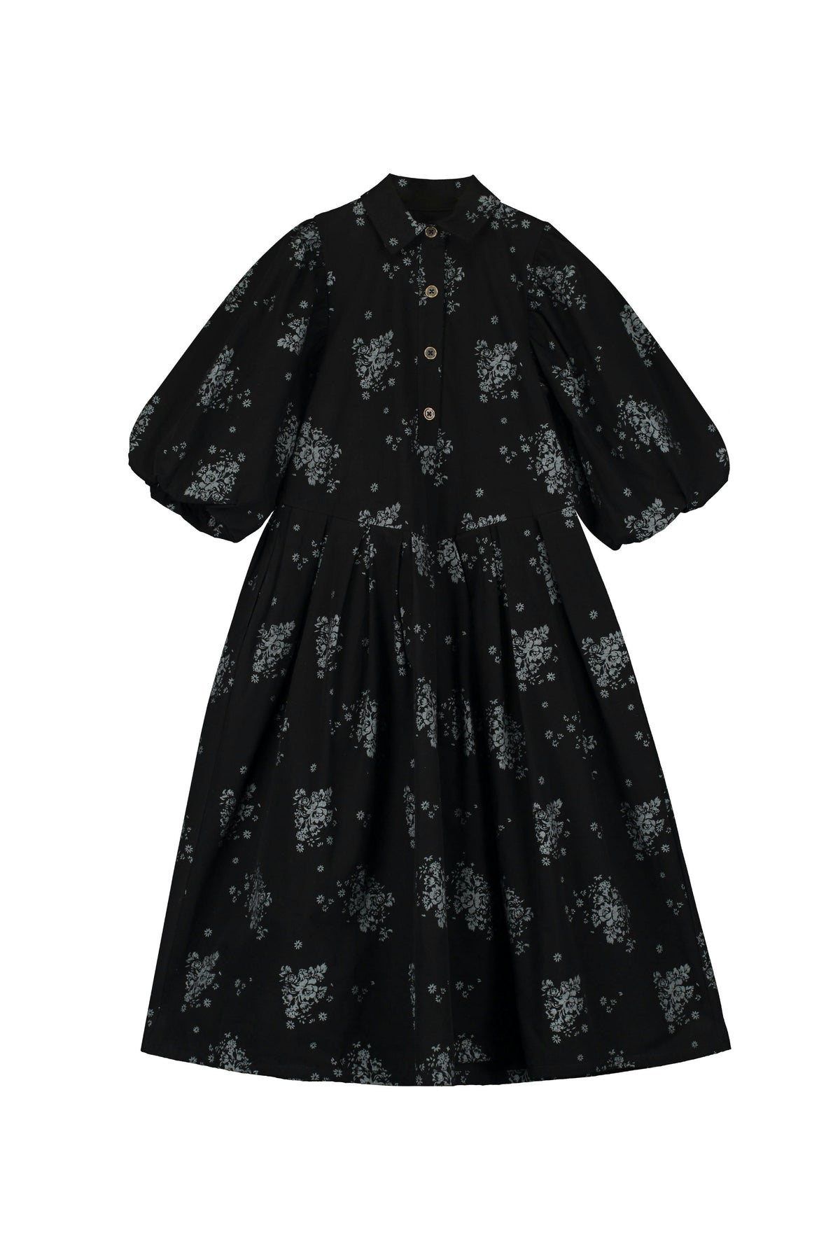 Lilly Pleated Dress Black & White