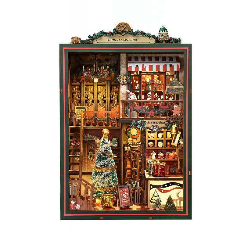 Christmas Shop DIY Miniature House Kit