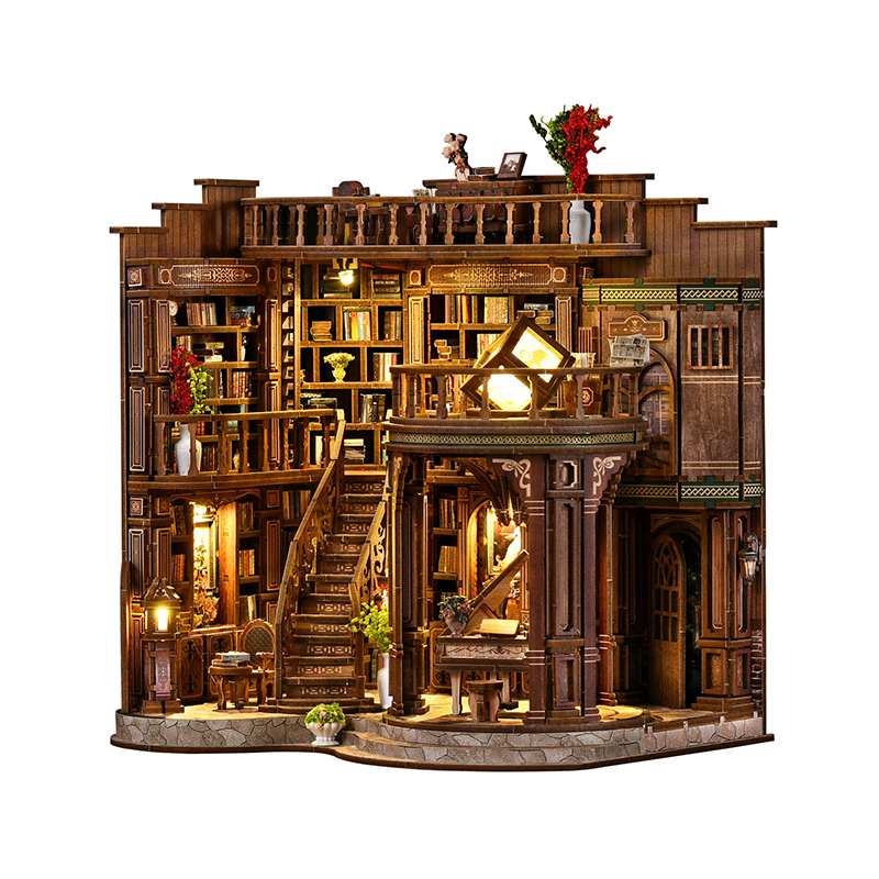 Grand Library Hall Large DIY Book Nook Kit