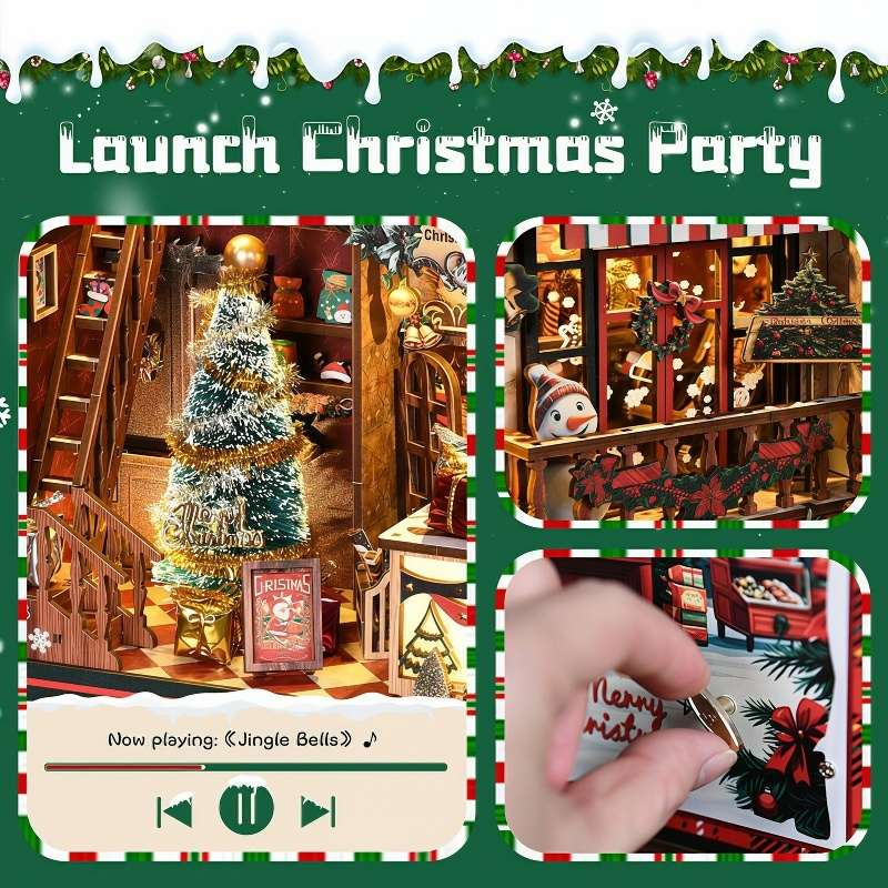 Christmas Shop DIY Miniature House Kit