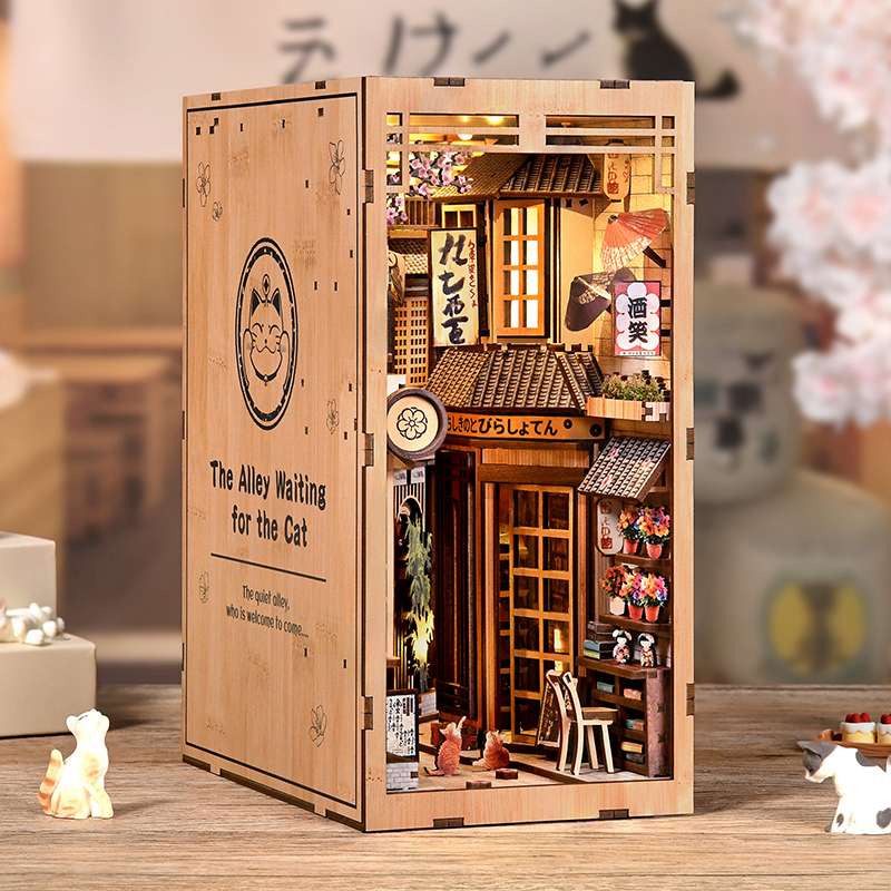 Cat Alley House Japanese DIY Book Nook Kit