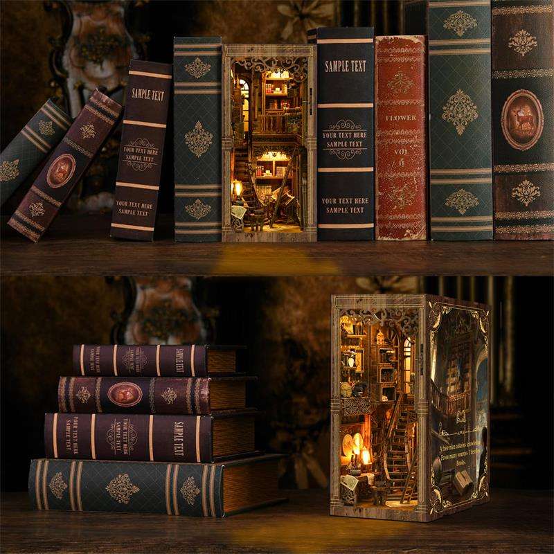 Antique Book Archive Library DIY Book Nook Kit