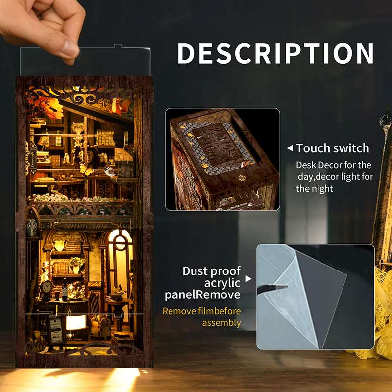 Serenity Coffee House DIY Miniature House Kit