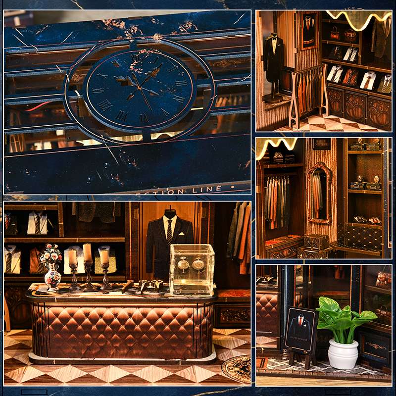 Bespoke Tailor Shop DIY Miniature House Kit