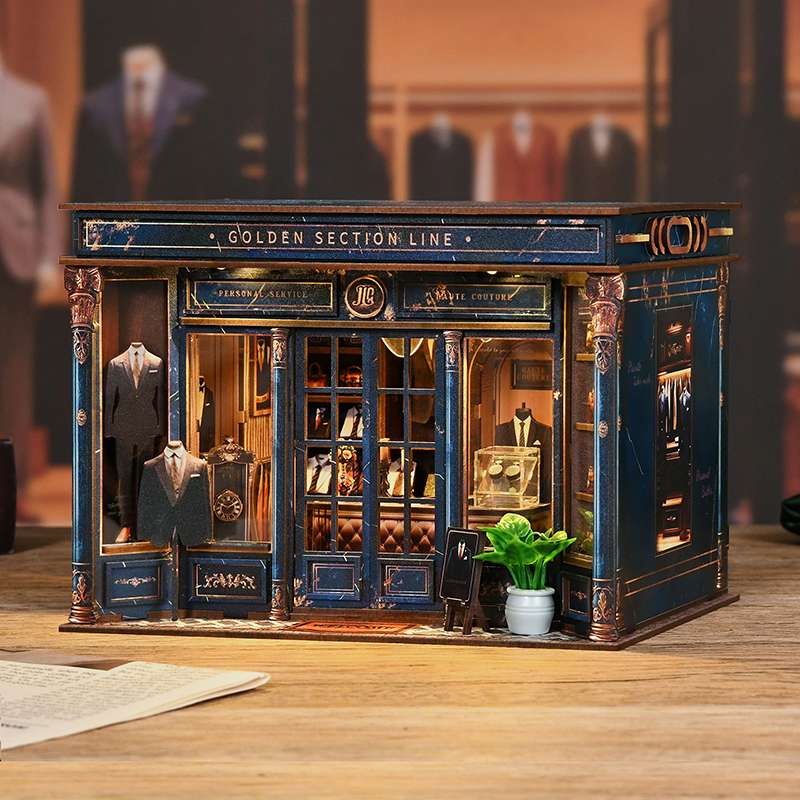 Bespoke Tailor Shop DIY Miniature House Kit