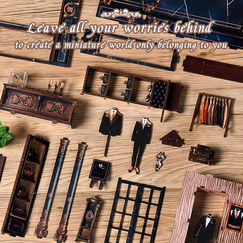 Bespoke Tailor Shop DIY Miniature House Kit
