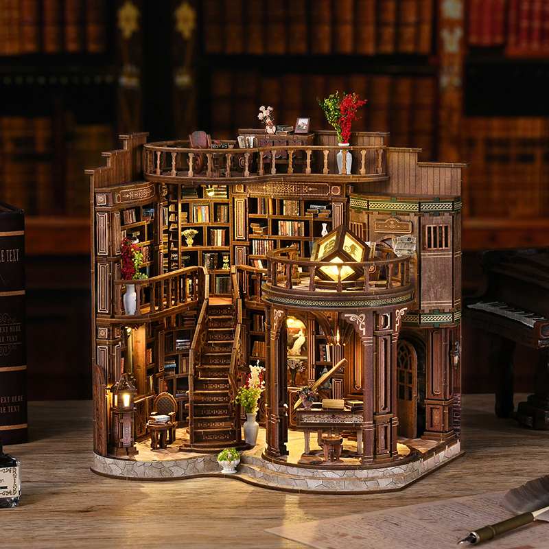Grand Library Hall Large DIY Book Nook Kit