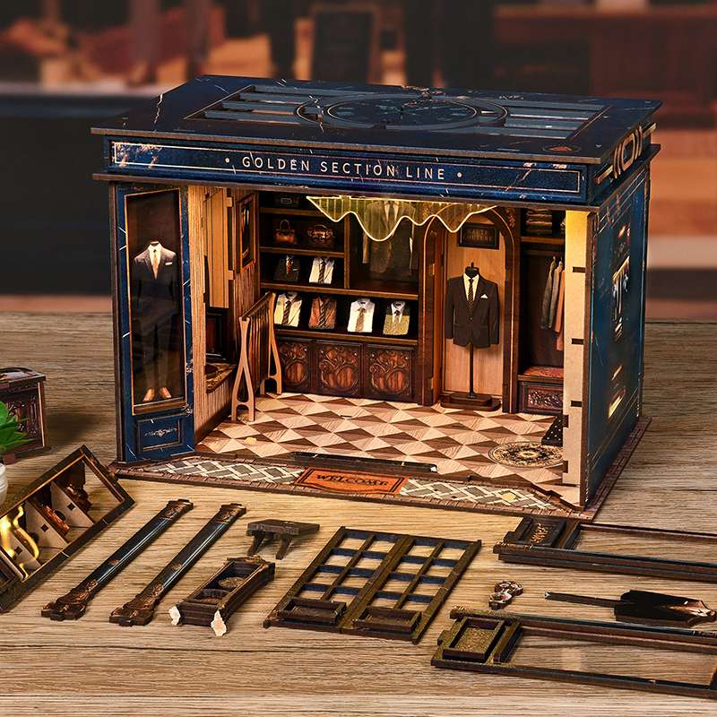 Bespoke Tailor Shop DIY Miniature House Kit