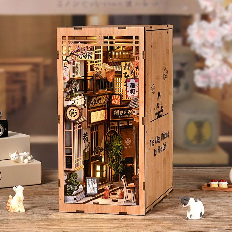 Cat Alley House Japanese DIY Book Nook Kit