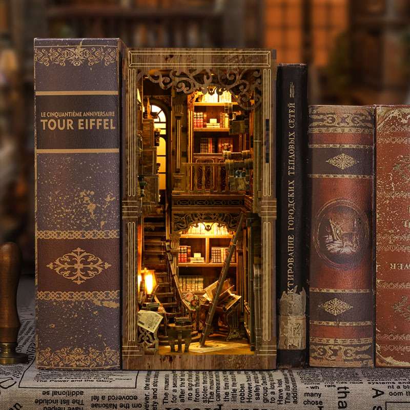 Antique Book Archive Library DIY Book Nook Kit