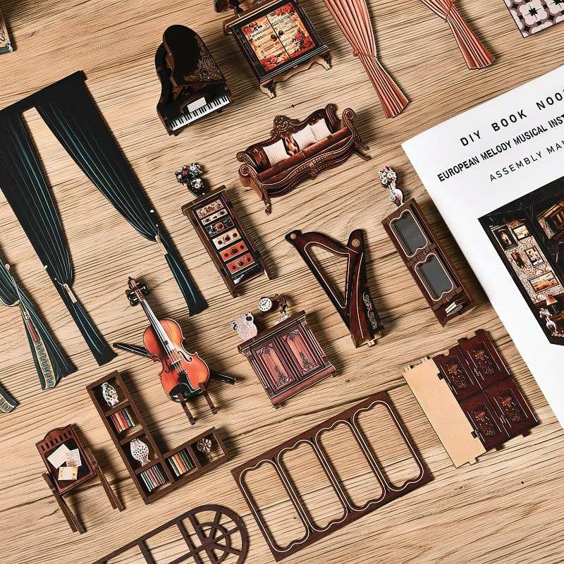 European Melody Room DIY Miniature House Kit
