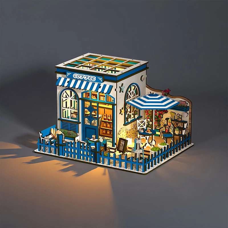 Seaside Coffee House DIY Miniature House Kit