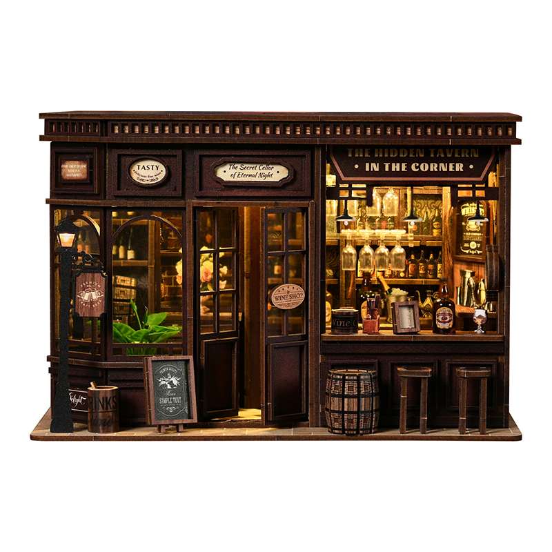 Vintage Tavern Bar DIY Miniature House Kit