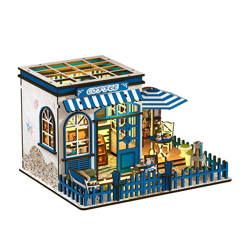 Seaside Coffee House DIY Miniature House Kit