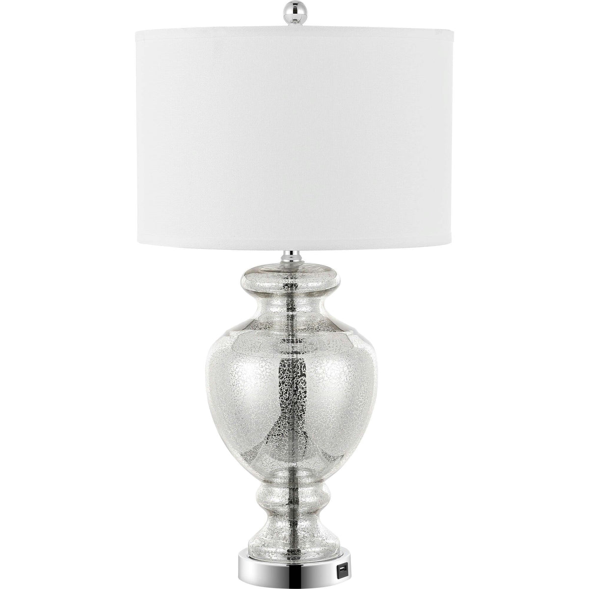 Morocco Mercury Glass Table Lamps With USB Port