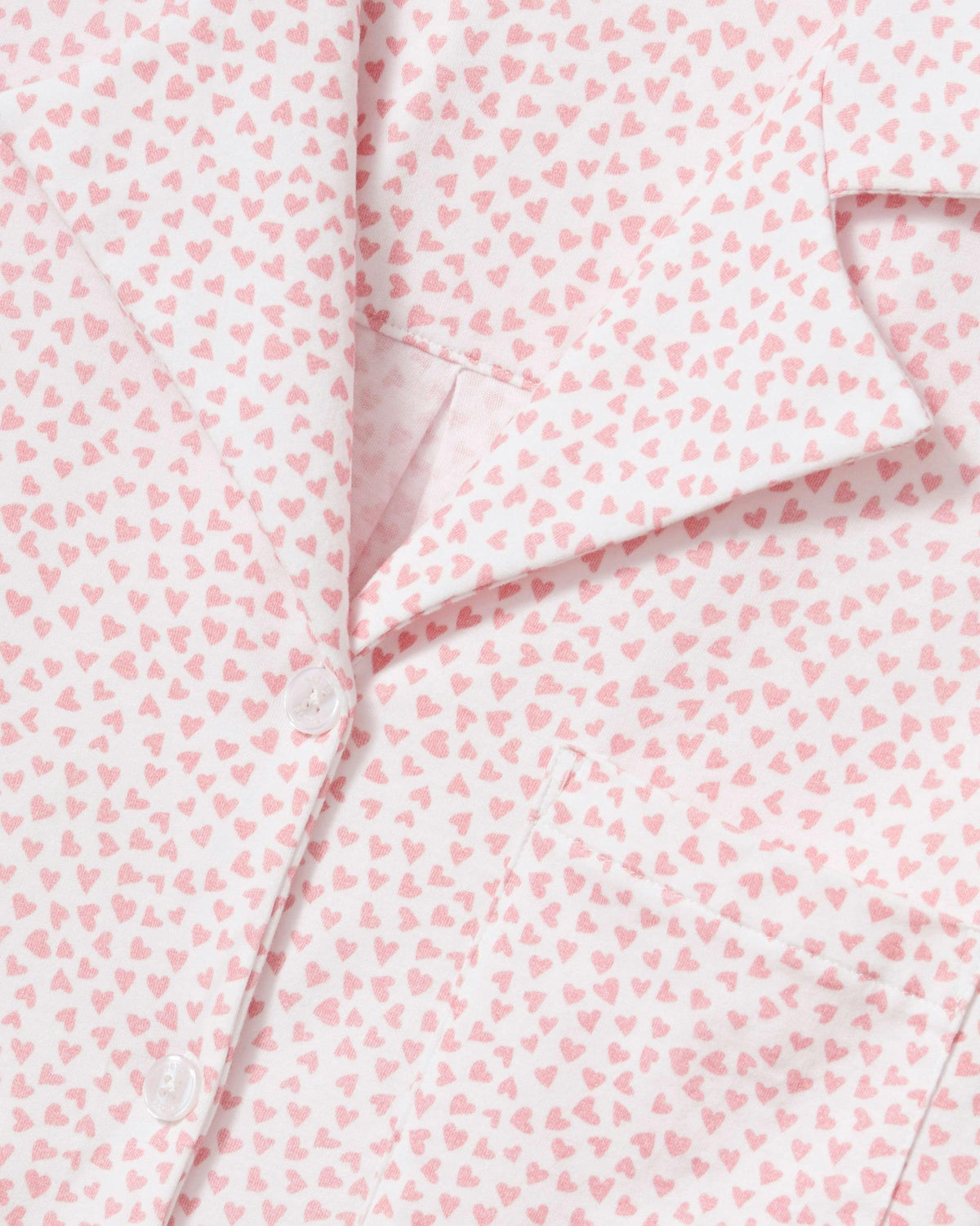 The Olivia Wide Leg Pima Pajama Set in Sweethearts