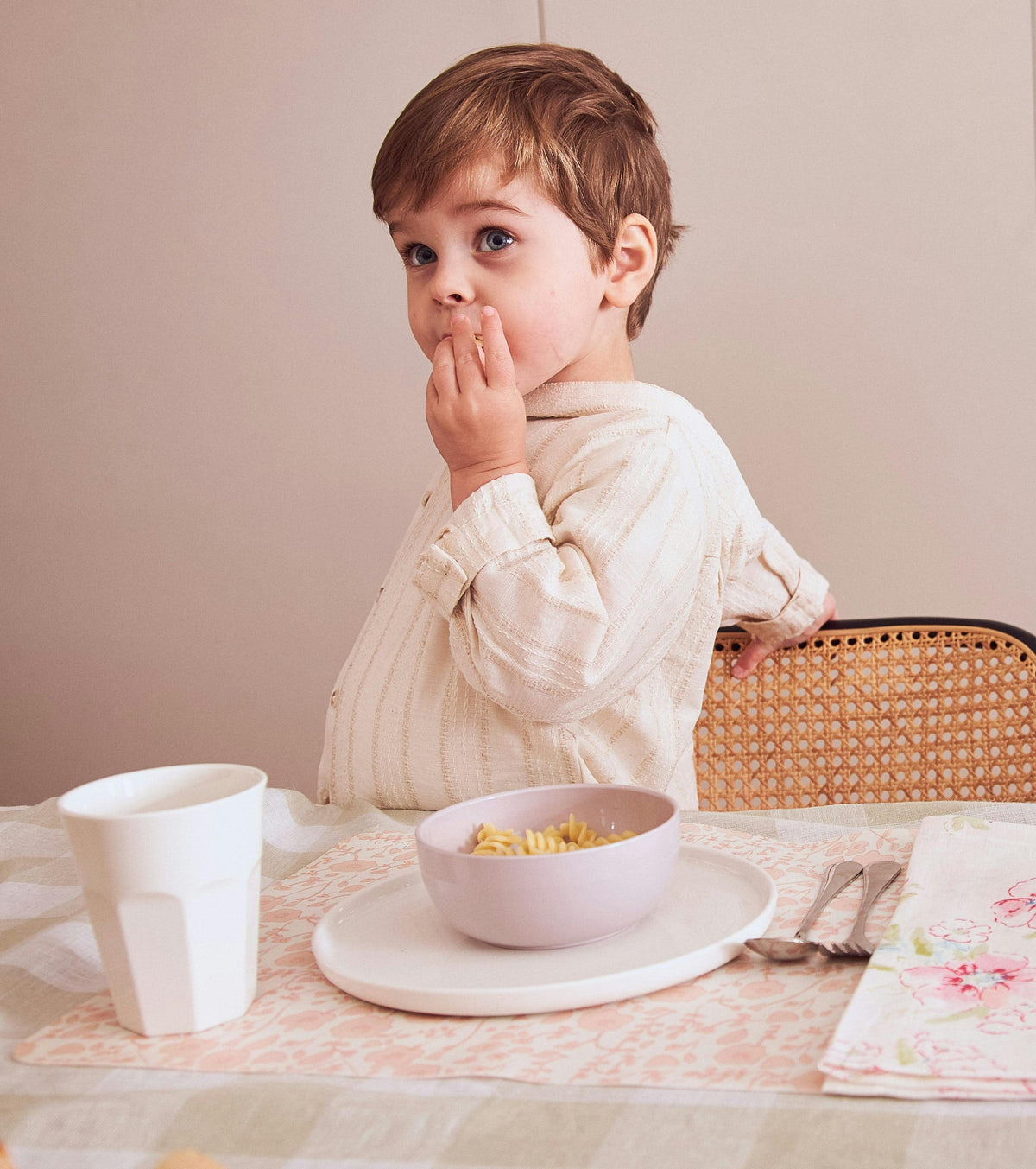 2 Placemats | Coral Toile | by robynblair x Recette