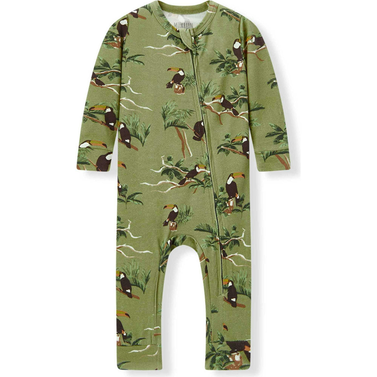 Cotton Stretch Zipper Pajama