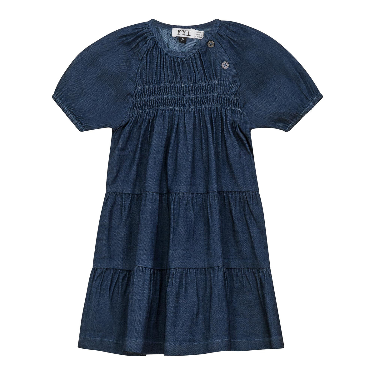 Denim Tiered Dress