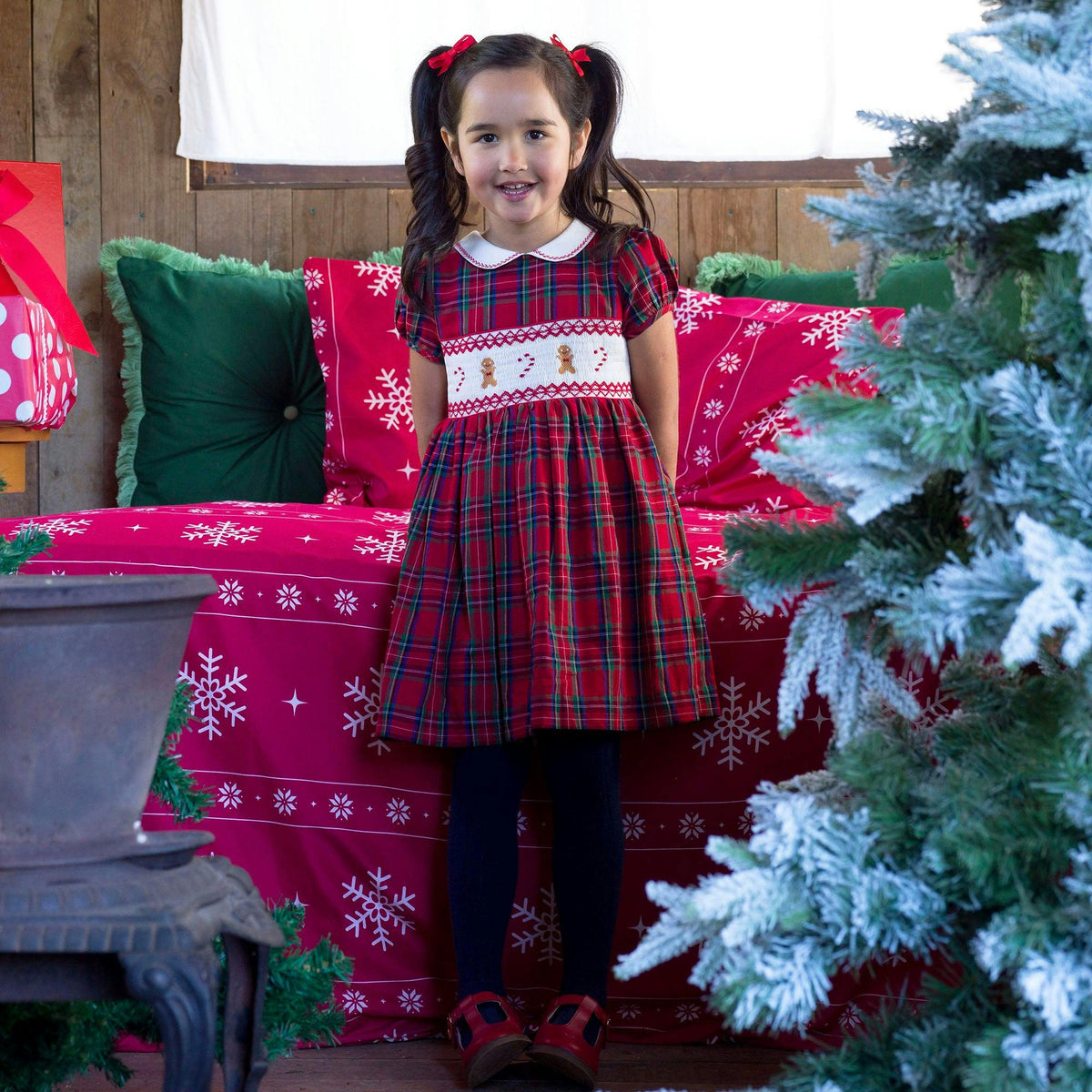 Gingerbread Smocked Dress