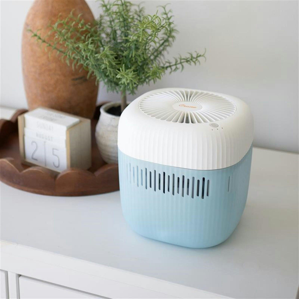 Evaporative Humidifier, Cool Mist 0.5 Gal Top Fill, UV Light, Wick Filter