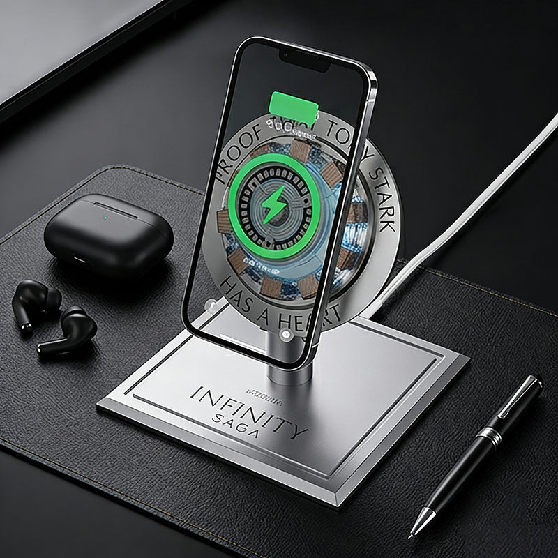US | Iron Man Arc Reactor Wireless Charger | Collectible Gift | 15W Qi Fast Charging