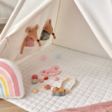 Tiny Land® Ultimate Reading Retreat: Premium Teepee & Corduroy Lounger
