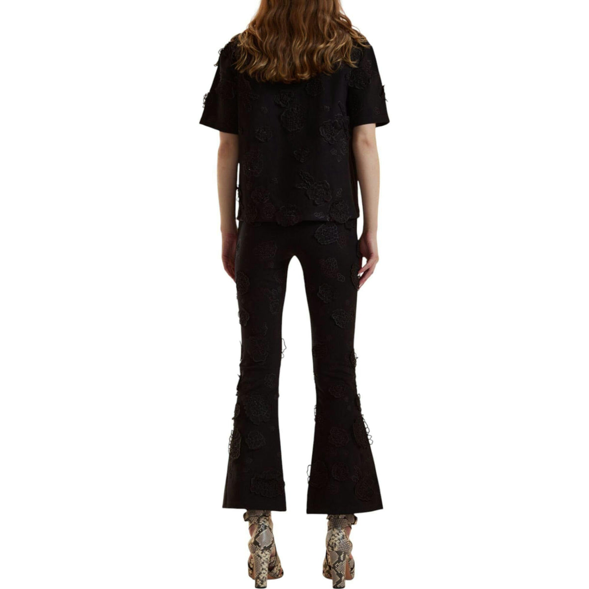 Embroidered Floral Applique Top