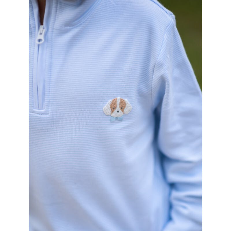 Spotted Half Zip Pullover Set