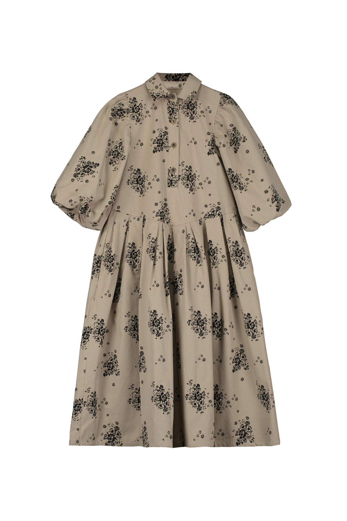 Lilly Pleated Dress Camel & Black