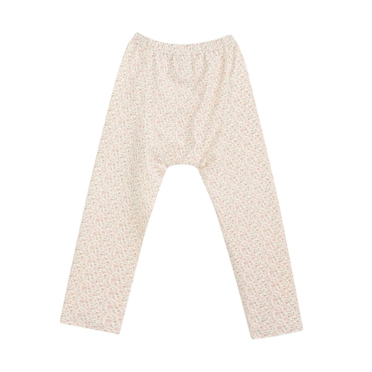 Cream Floral Cotton Pajama Set