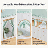 Nature-inspired Play & Art Set — Sage Easel + Forest Play House