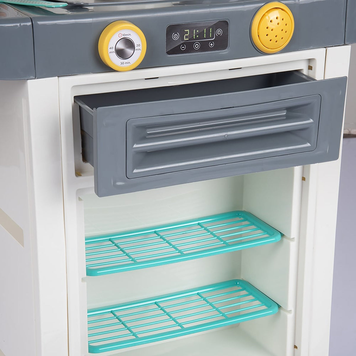 Kitchen Set: Green Yellow Gray