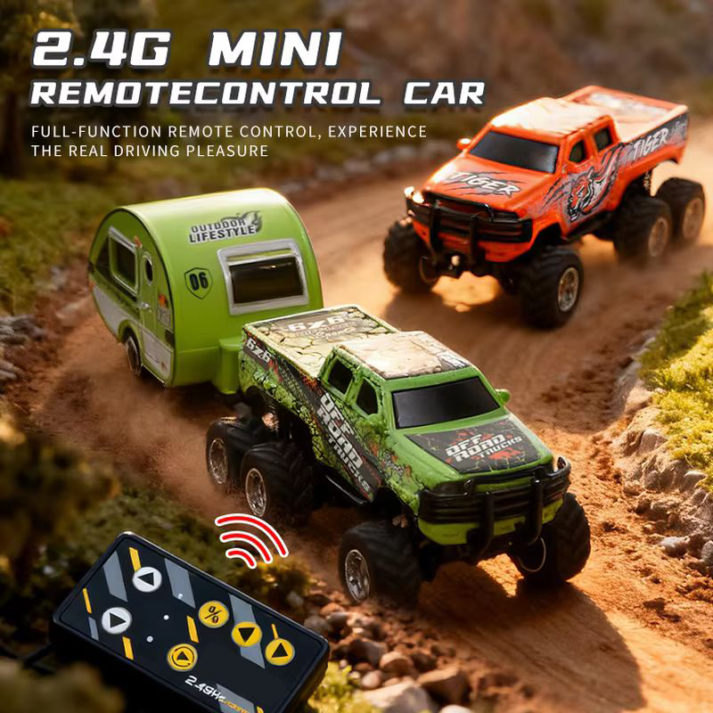 1/64 Off-Road High-Speed Six-Wheel Alloy Remote Control Car - TCY24