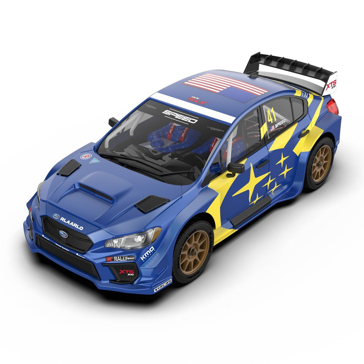 1/10 scale electric 4WD carbon fiber rally off-road vehicle - LLN-S10