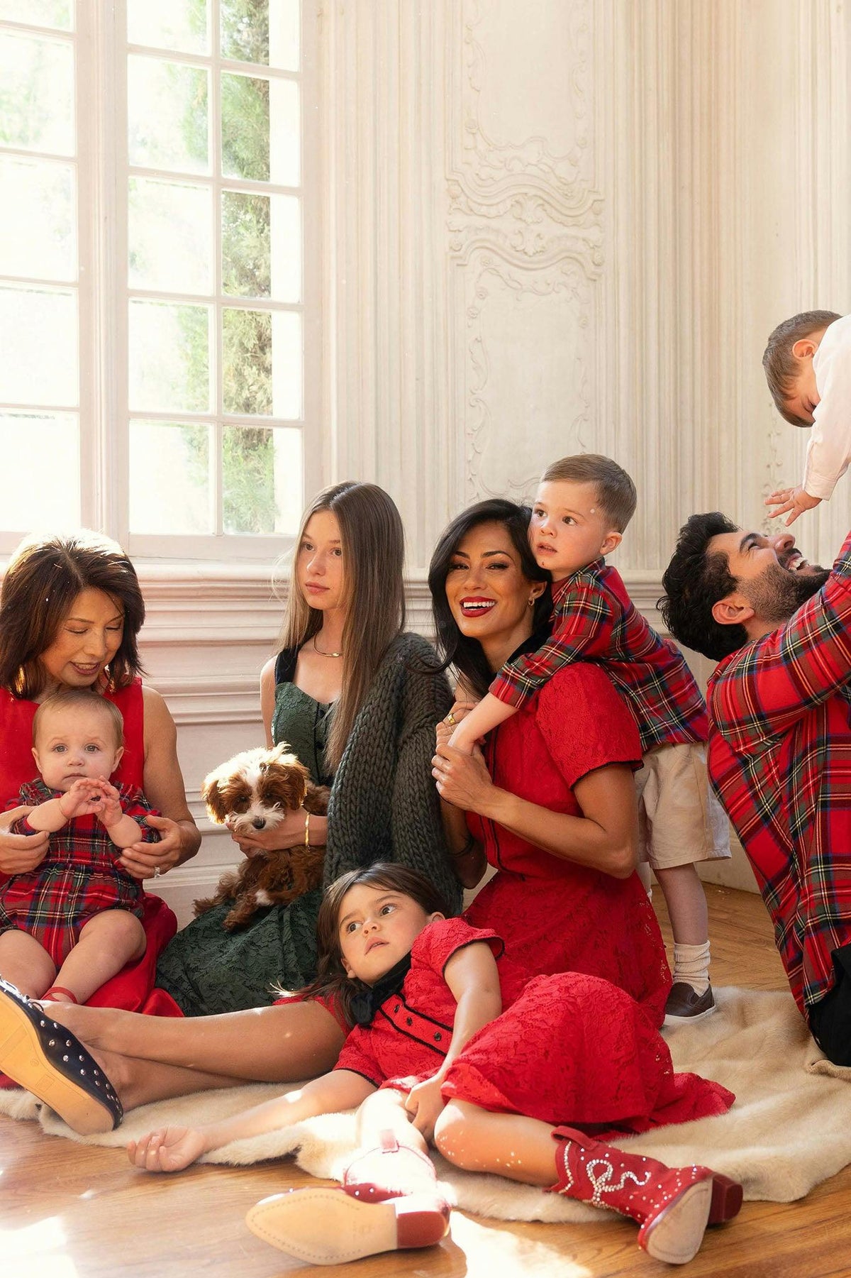 Mini Madeline Dress in Holiday Plaid