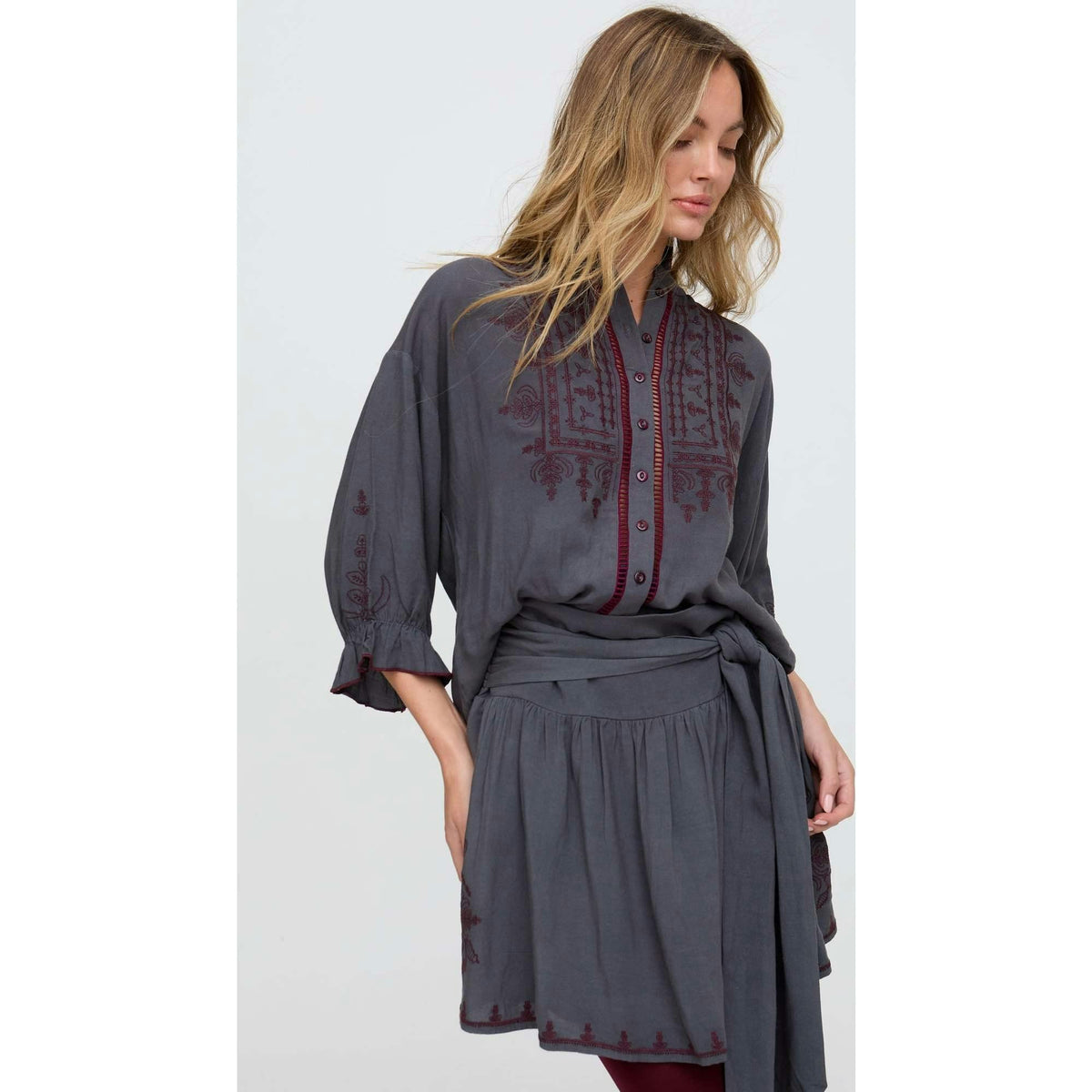 Opal Broderie Anglaise Wide Leg Trouser