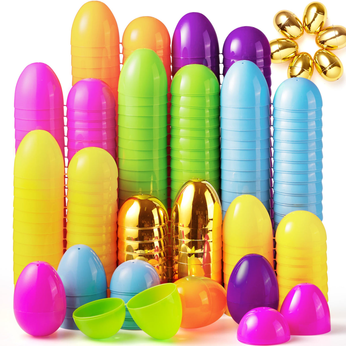 1000 PCs Large Empty Eggshells Fillable for Easter Hunt