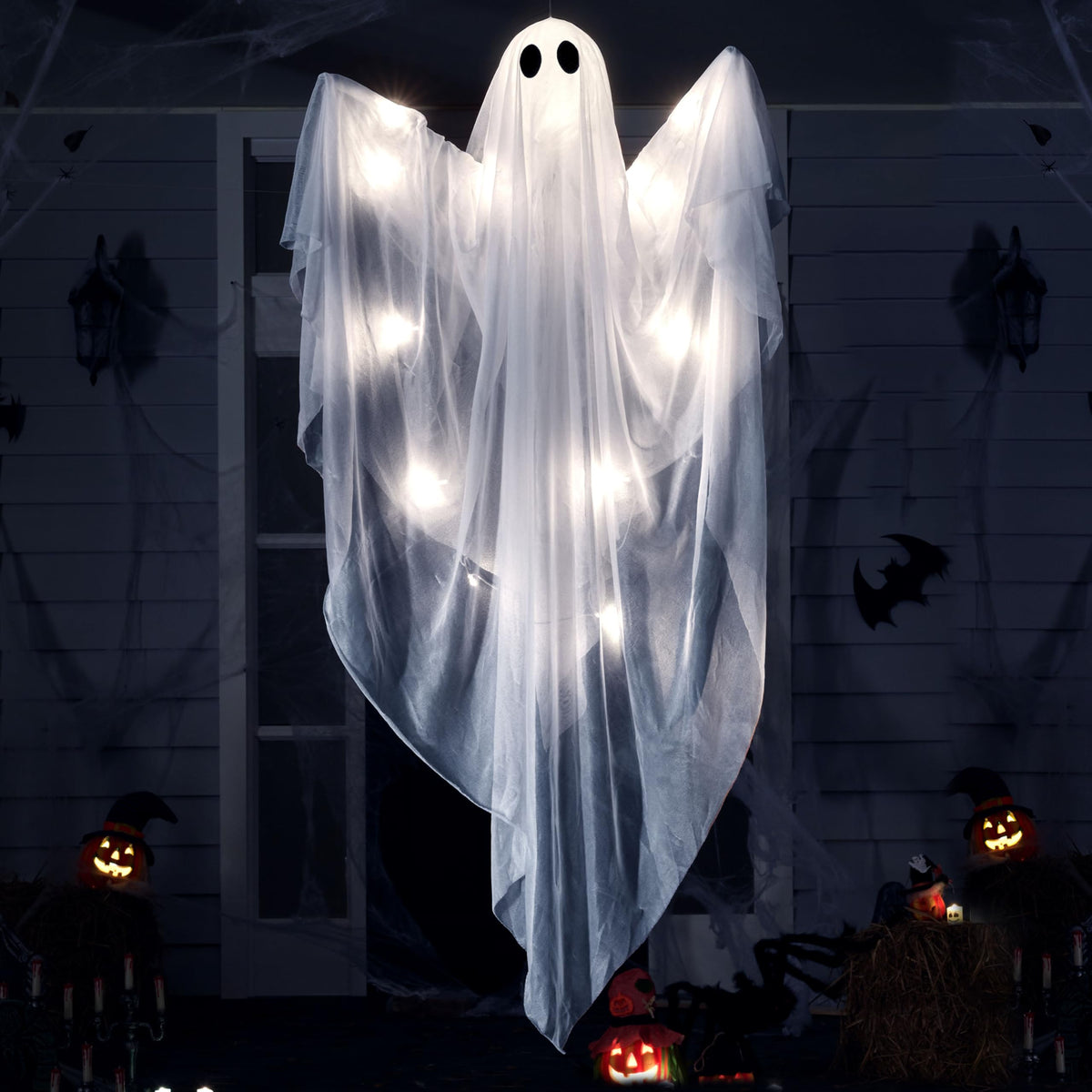 47” Halloween Hanging Light up Ghost