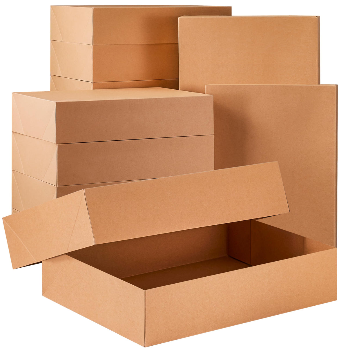 12PCS 17" x 13" x 4" Christmas Large Gift Boxes with Lids for Presents