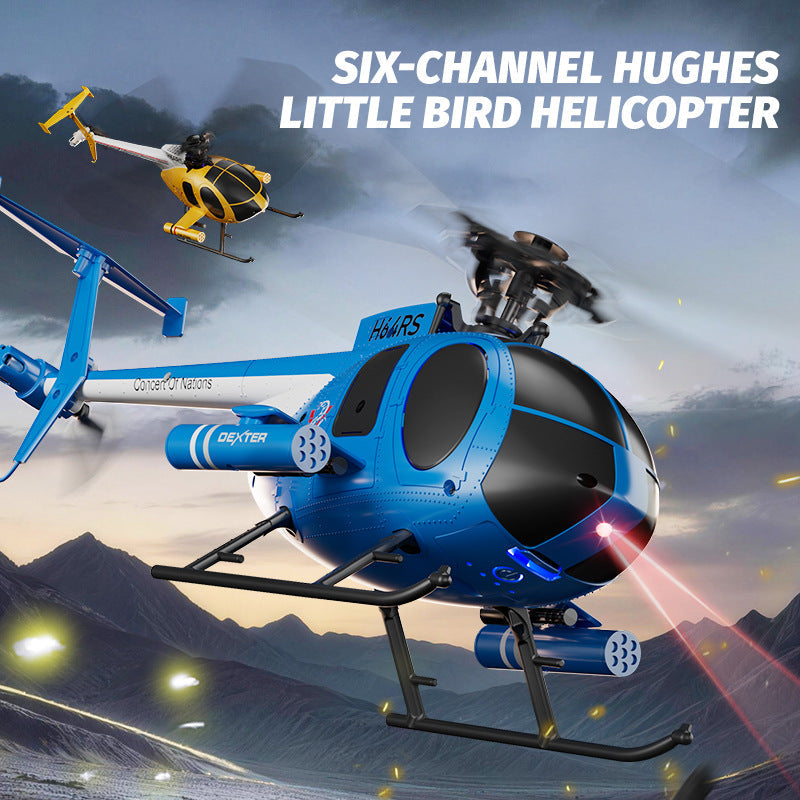 6-Channel RC Helicopter/Drone with One-Key Inverted Flight and Barometric Altitude Hold--AJ01