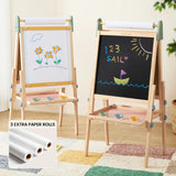 Tiny Land® 3-in-1 Art Easel for Kids & Paper Roll Set