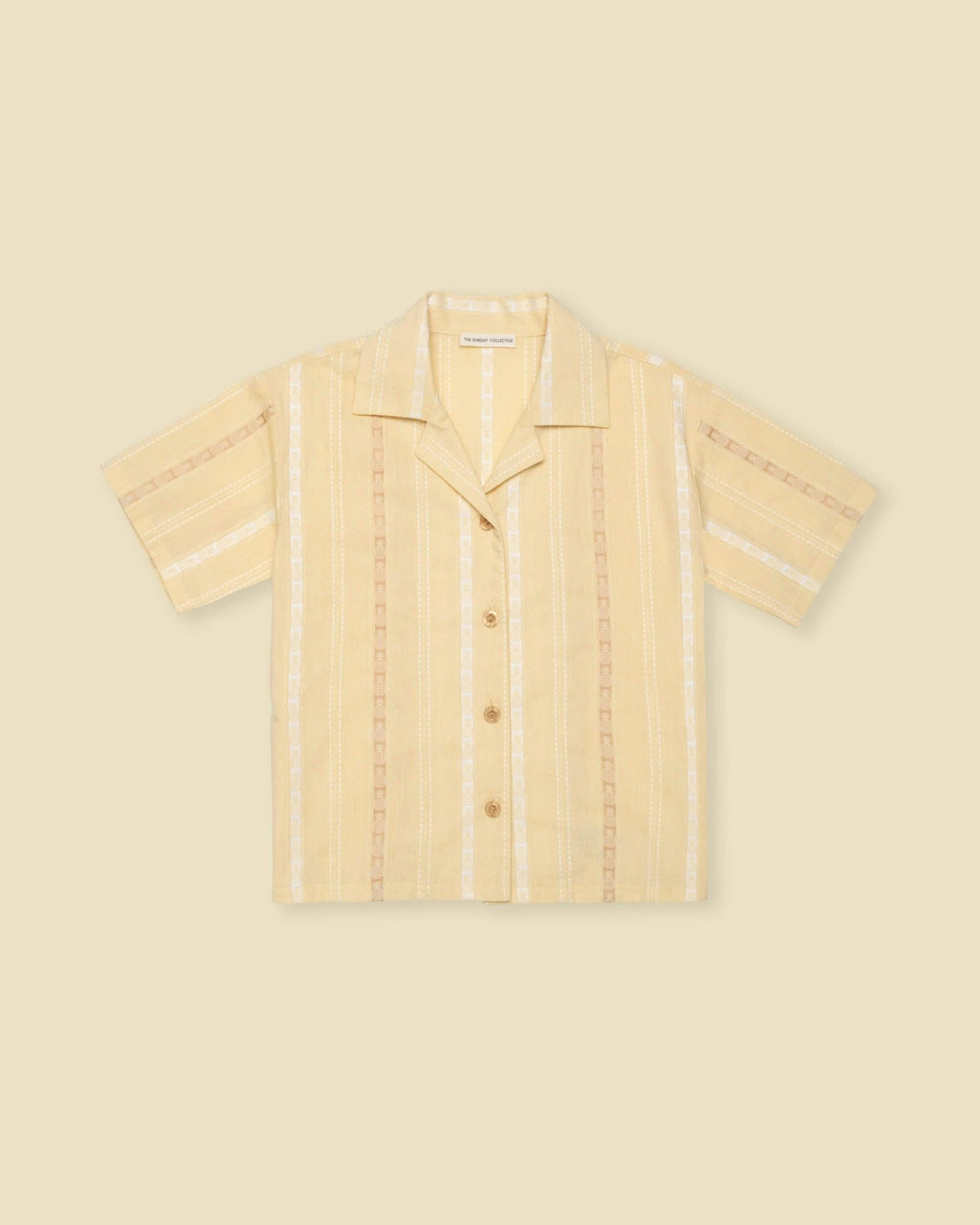 Bowling Shirt in Pineapple Stripe