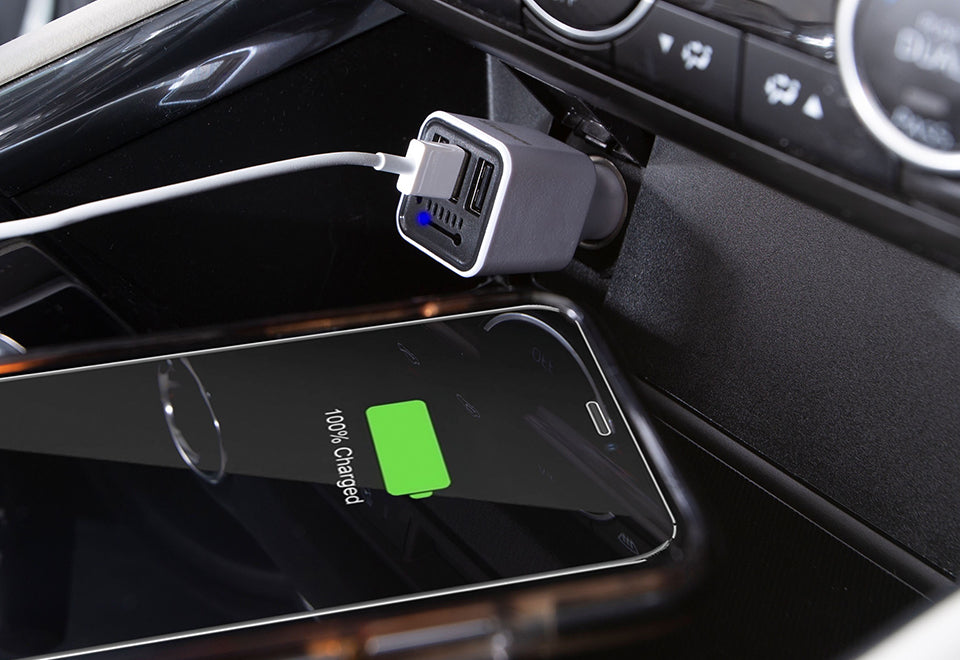Ionic Car Air Purifier and Triple USB Charger